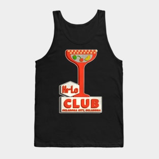 Retro Defunct Hi-Lo Club Oklahoma Bar Sign Tank Top